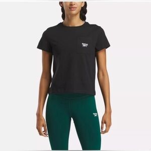 Reebok Identity Small Logo Tee Black #100031101 Short Sleeve Crew Neck Sz XL